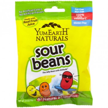 Yum Earth Naturals Sour Beans 113g